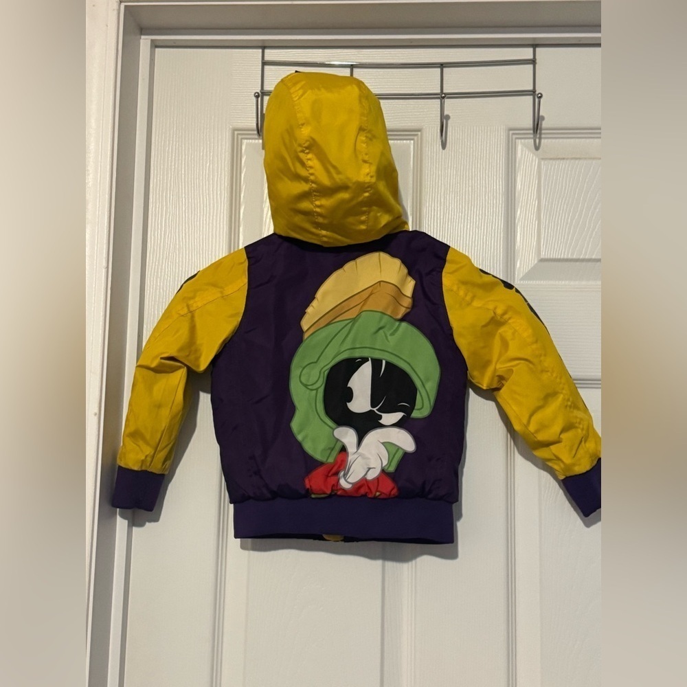 Members Only Looney Tunes Marvin Martian Jacket Coat 3T Zip Up Hooded Vintage